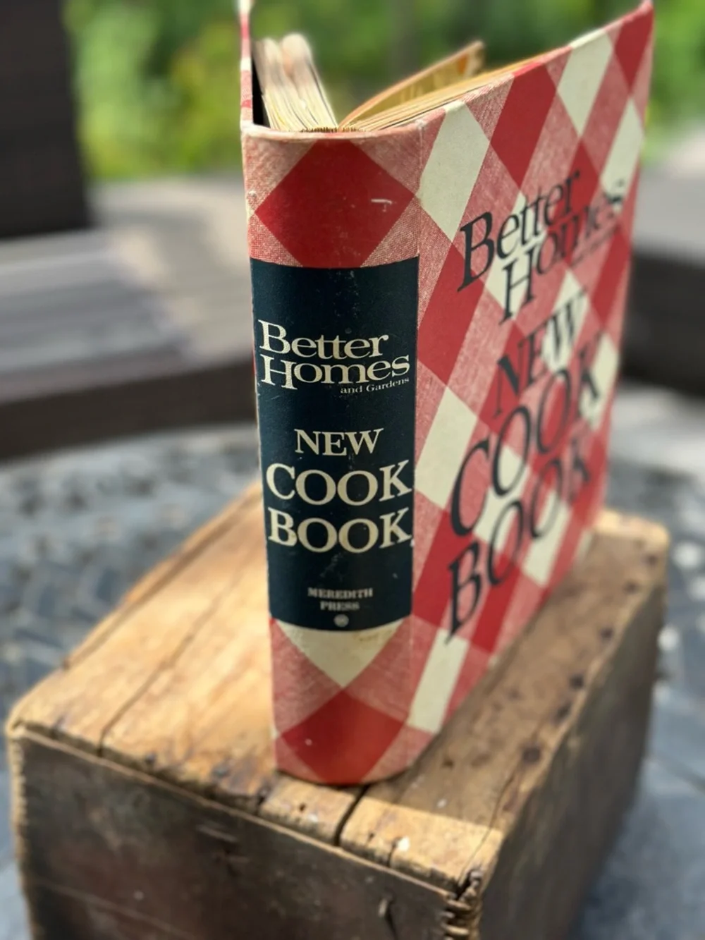 Vintage Better Homes Gardens New Cook Book Red Gingham Mid Century